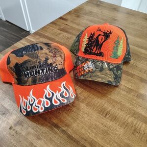 Santo Cap I'd Rather be Hunting & Born To Hunt Hats UNUSED